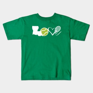 Louisiana Love Tennis Kids T-Shirt
